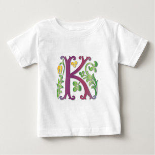 Fleur-de-lis K Monogram Baby T-Shirt