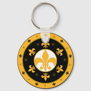 fleur de lis key ring