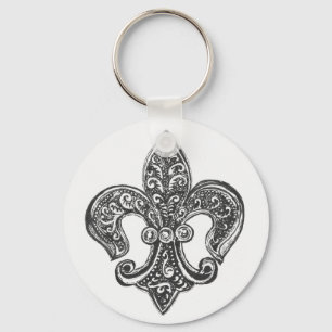 Fleur de Lis Key Ring