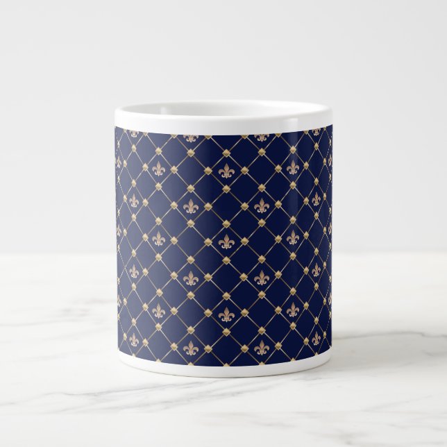 Fleur de Lis Large Coffee Mug (Front)