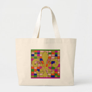 Fleur De Lis Large Tote Bag
