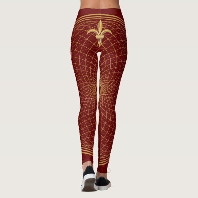 Fleur De Lis Leggings (Back)