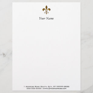 Fleur De Lis Letterhead