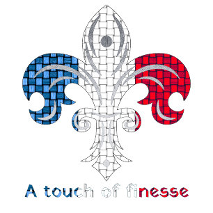 Fleur-de-lis Lumbar Cushion