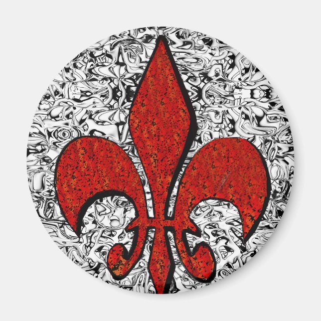 fleur de lis magnet (Front)