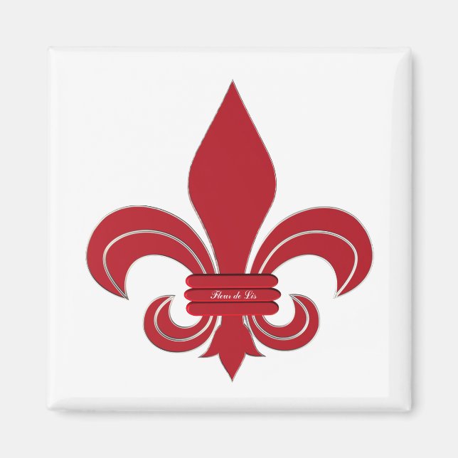 Fleur de Lis Magnet (Front)