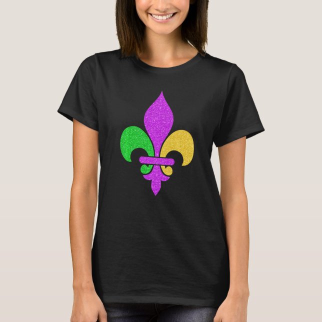 Fleur De Lis Mardi Gras 2023 Adult Men Women Boys  T-Shirt (Front)