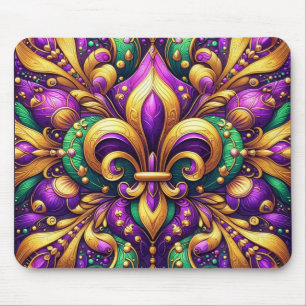 fleur de lis mardi gras mouse pad