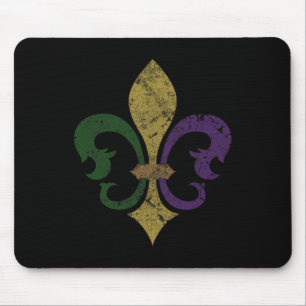Fleur De Lis Mardi Gras New Orleans S Men Women Yo Mouse Pad