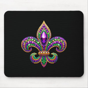 Fleur-de-lis Mardi Gras Symbol Carnival Parade Cos Mouse Pad