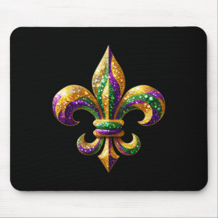 Fleur-de-lis Mardi Gras Symbol Carnival Parade Cos Mouse Pad