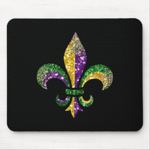 Fleur De Lis Mardi Gras Symbol Louisiana New Orlea Mouse Pad