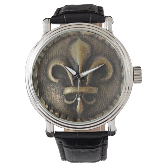 Fleur De Lis Medallion Watch (Front)