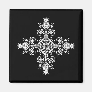 Fleur de lis Meditation 4 corners Magnet