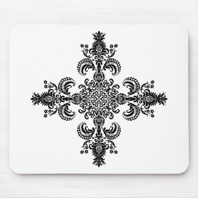 Fleur de lis Meditation 4 corners Mouse Pad (Front)