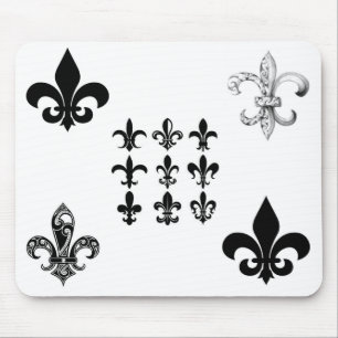 fleur-de-lis mouse pad