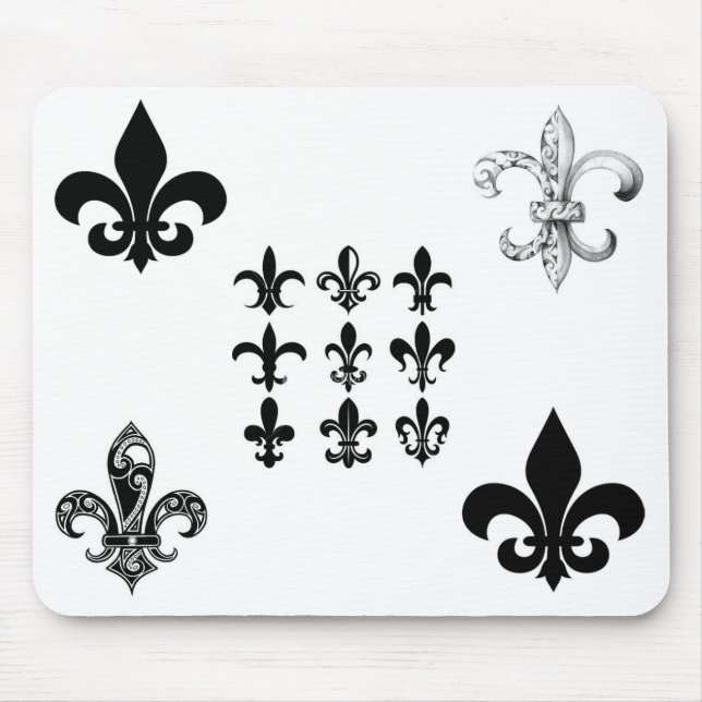 fleur-de-lis mouse pad (Front)