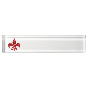 Fleur de Lis Nameplate