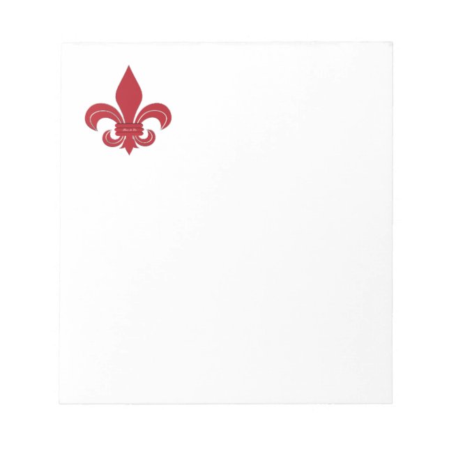Fleur de Lis Notepad (Front)