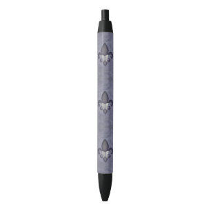 Fleur-de-Lis Office   Butterfly Heather Purple Blue Ink Pen