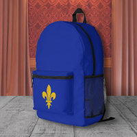 Fleur de Lis on Royal Blue Backpack