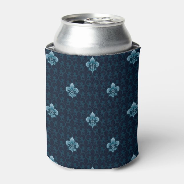 Fleur De Lis Pattern Can Cooler (Can Front)