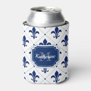 Fleur-de-lis Pattern Can Cooler