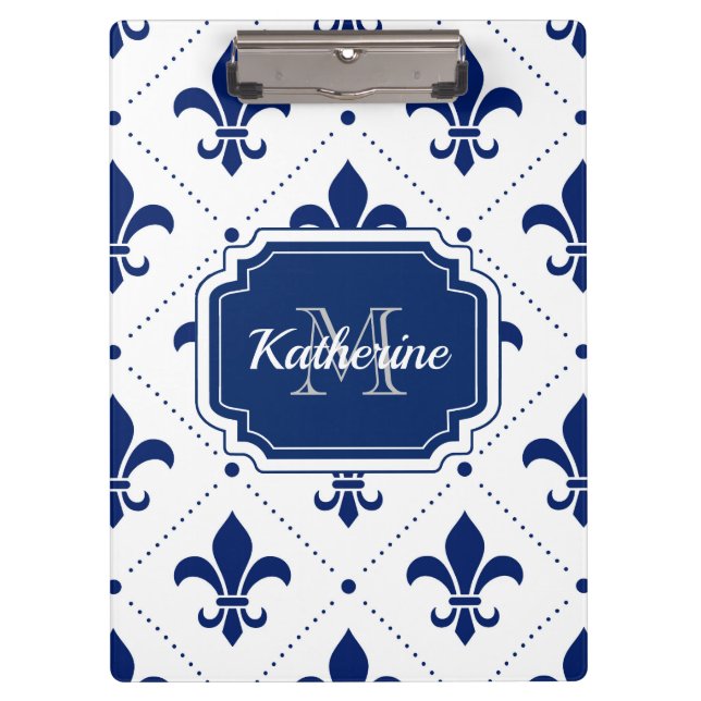 Fleur-de-lis Pattern Clipboard (Front)
