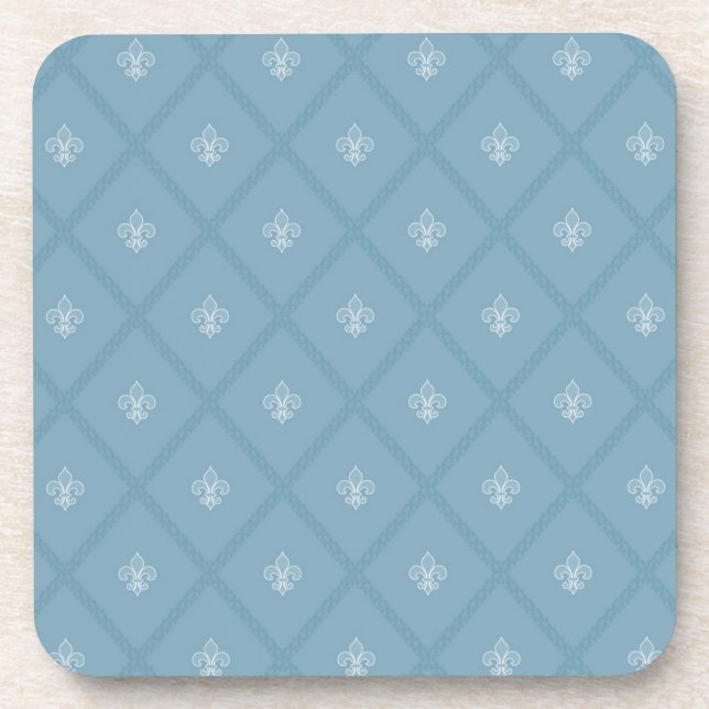 Fleur-de-lis pattern coaster (Front)