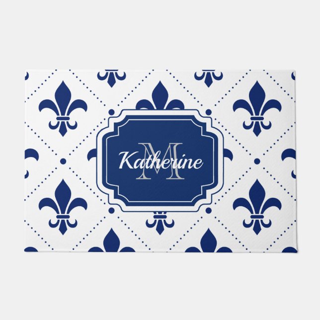 Fleur-de-lis Pattern Doormat (Front)