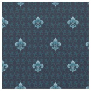 Fleur De Lis Pattern Fabric