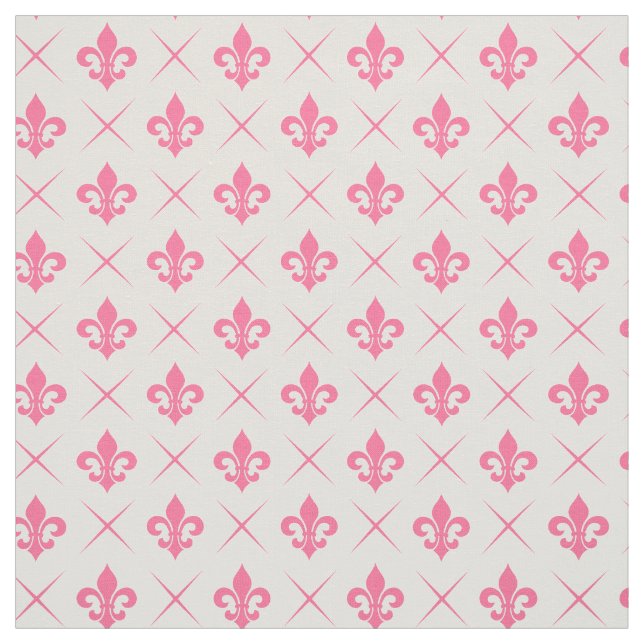 Fleur De Lis Pattern Fabric (Swatch)