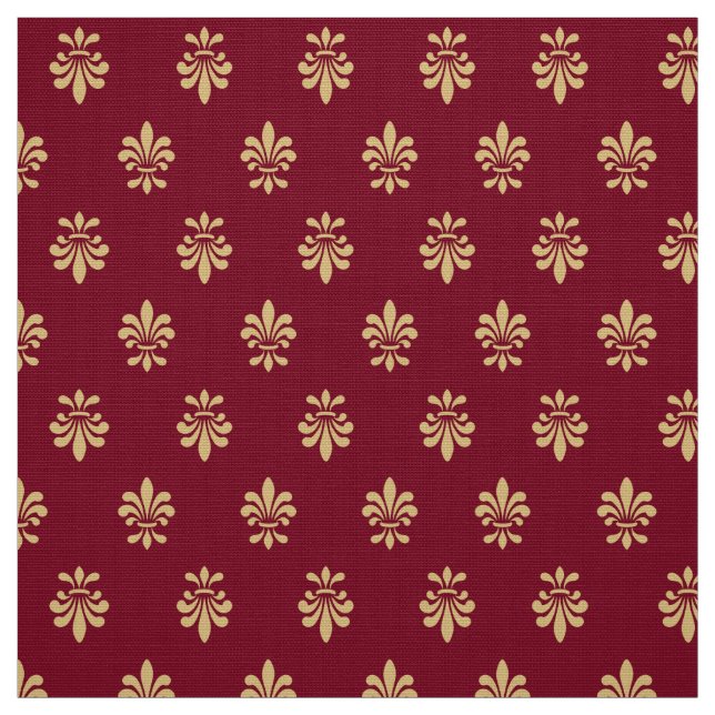 Fleur De Lis Pattern Fabric (Swatch)