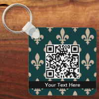 Fleur de Lis Pattern, French, Royal, Cream, Green