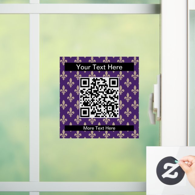 Fleur de Lis Pattern, French, Royal, Cream, Purple (Home)