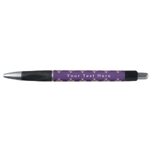 Fleur de Lis Pattern, French, Royal, Cream, Purple
