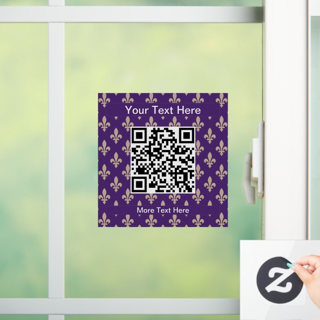 Fleur de Lis Pattern, French, Royal, Cream, Purple (Home)