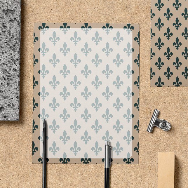 Fleur de Lis Pattern, French, Royal, Green (Creator Uploaded)