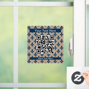 Fleur de Lis Pattern, French, Royal, Navy Blue
