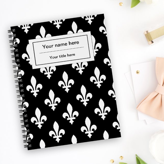 Fleur de Lis Pattern, French, Royal, White Planner (Creator Uploaded)