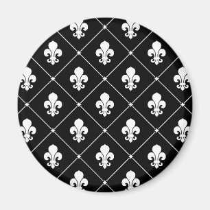 Fleur De Lis Pattern Magnet