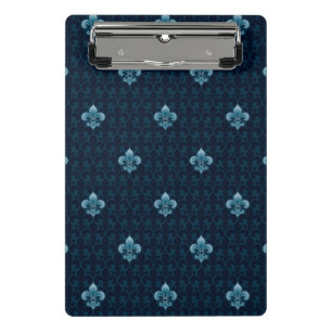 Fleur De Lis Pattern Mini Clipboard