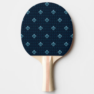 Fleur De Lis Pattern Ping Pong Paddle