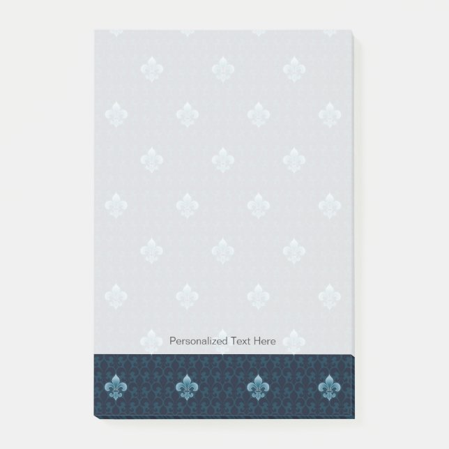 Fleur De Lis Pattern Post-it Notes (Front)