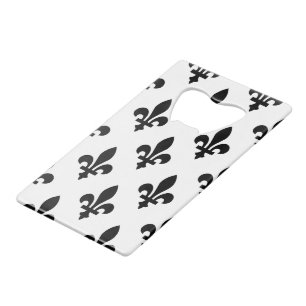 Fleur de Lis Pattern, Royal French, Black on White