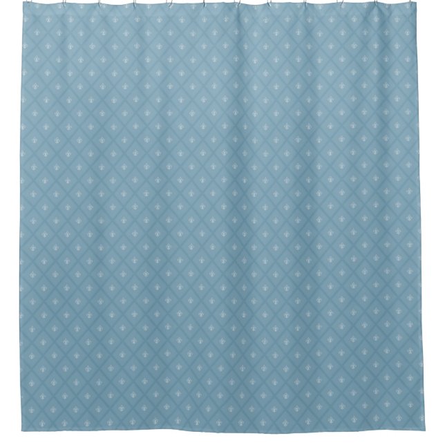 Fleur-de-lis pattern shower curtain (Front)