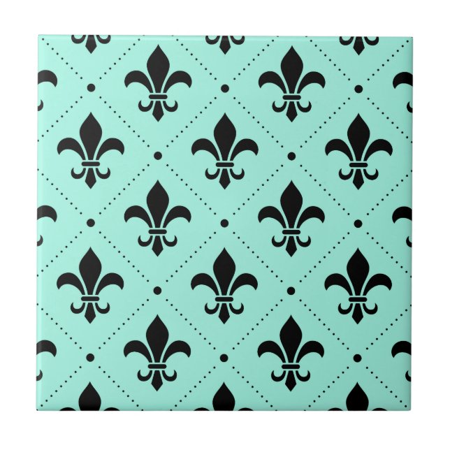 Fleur-de-Lis Pattern Tile (Front)