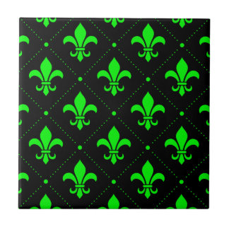 Fleur-de-Lis Pattern Tile