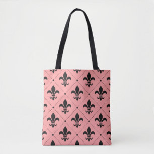 Fleur De Lis Pattern Tote Bag