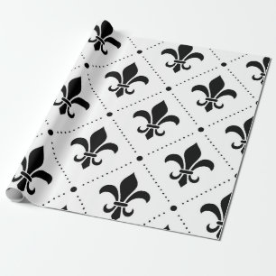 Fleur De Lis Pattern Wrapping Paper